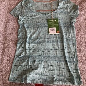 Women's Crossback Tee - in Aquafer color